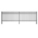 Chery Industrial 10x7 ft Steel Fence with 3 Rails, 30 Panels