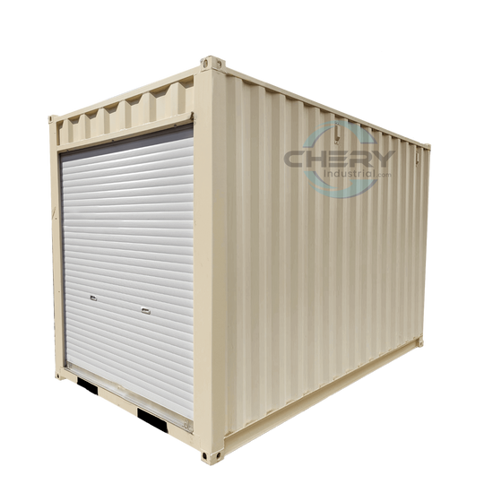 Chery Industrial 12' Small Cubic Shipping Container, Rollup Door