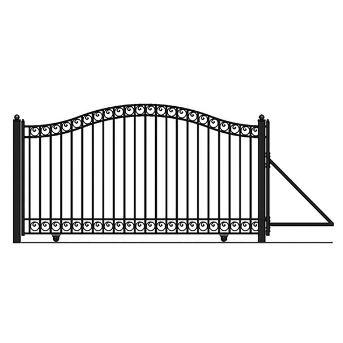 Chery Industrial 12x6 ft Steel Sliding Driveway Gate