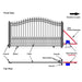 Chery Industrial 12x6 ft Steel Sliding Driveway Gate