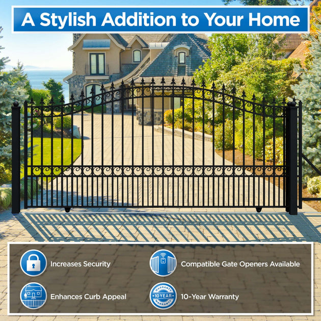 Chery Industrial 18x6 ft Steel Sliding Driveway Gate
