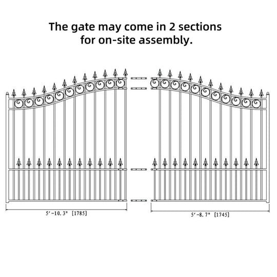 Chery Industrial 12x6 ft Steel Sliding Driveway Gate