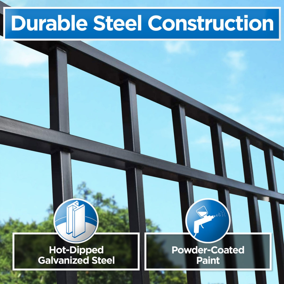 Chery Industrial 25x6 ft Steel Sliding Driveway Gate - MADRID Style