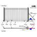 Chery Industrial 12x6 ft Steel Sliding Driveway Gate