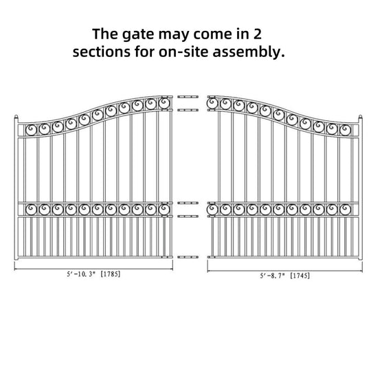 Chery Industrial 12x6 ft Steel Sliding Driveway Gate