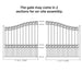 Chery Industrial 12x6 ft Steel Sliding Driveway Gate