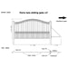 Chery Industrial 12x6 ft Steel Sliding Driveway Gate