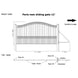 Chery Industrial 12x6 ft Steel Sliding Driveway Gate