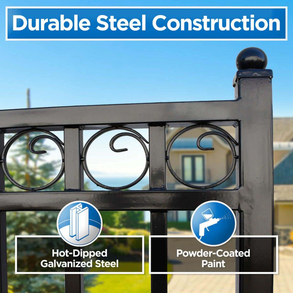 Chery Industrial 14x6 ft Steel Sliding Driveway Gate