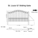 Chery Industrial 12x6 ft Steel Sliding Driveway Gate