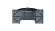 Chery Industrial 13'x20' Plus Upgraded Metal Garage Shed with Double Front Doors, Side Entry Door