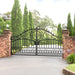 Chery Industrial 14x8 ft Steel Dual Swing Driveway Gate-European Style