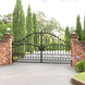Chery Industrial 14x8 ft Steel Dual Swing Driveway Gate-European Style