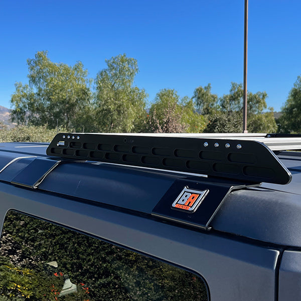 BadAss Tents Ford 2021-23 NEW Bronco - 2 Door Short Roof Rack w/ Black Cross Bars-V2