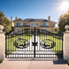Chery Industrial 14x8 ft Steel Dual Swing Driveway Gate
