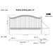 Chery Industrial 14x6 ft Steel Sliding Driveway Gate