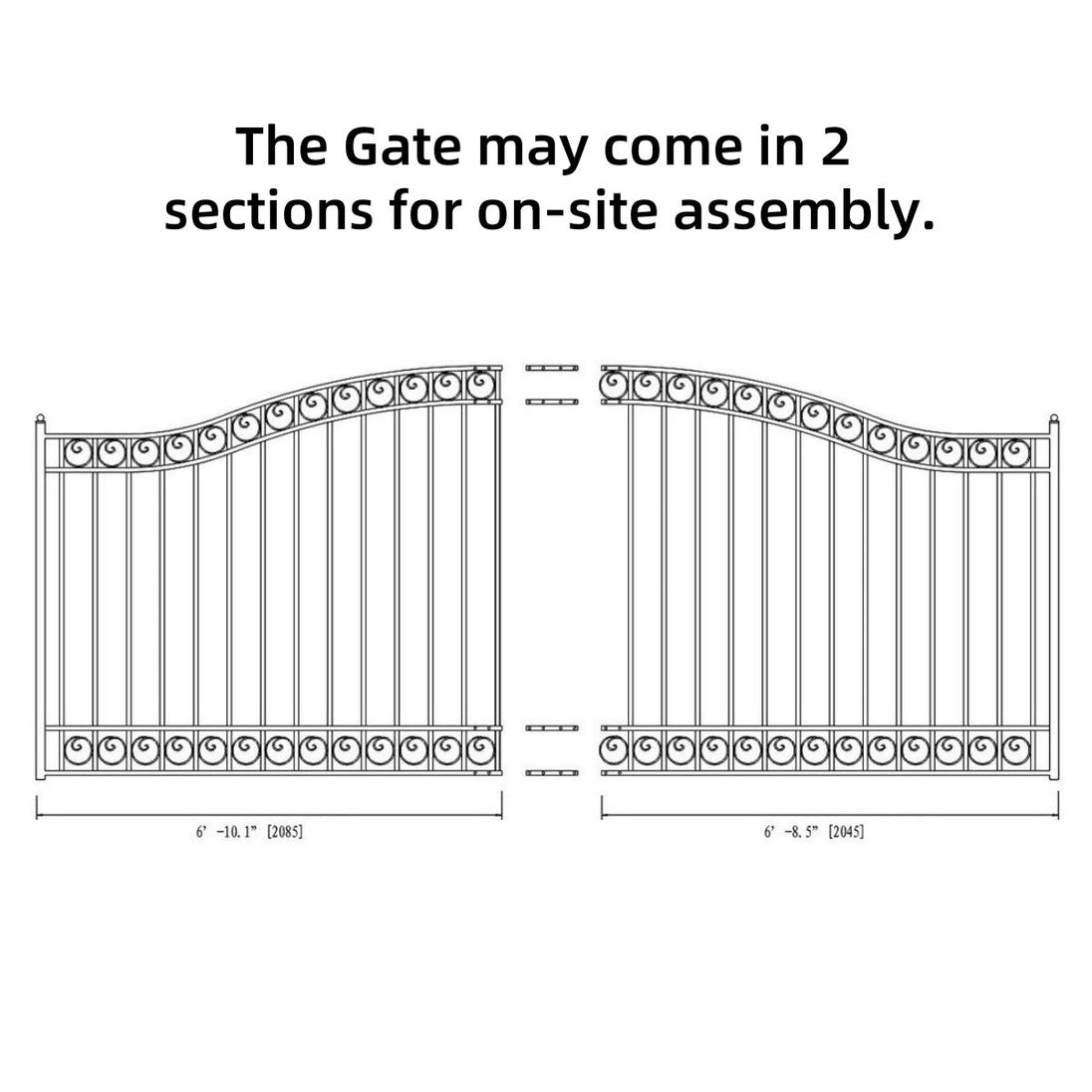 Chery Industrial 14x6 ft Steel Sliding Driveway Gate