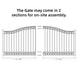 Chery Industrial 14x6 ft Steel Sliding Driveway Gate