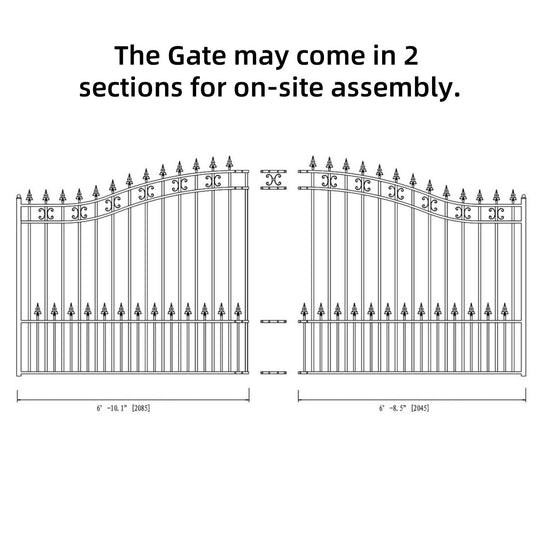 Chery Industrial 14x6 ft Steel Sliding Driveway Gate