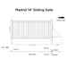 Chery Industrial 14x6 ft Steel Sliding Driveway Gate