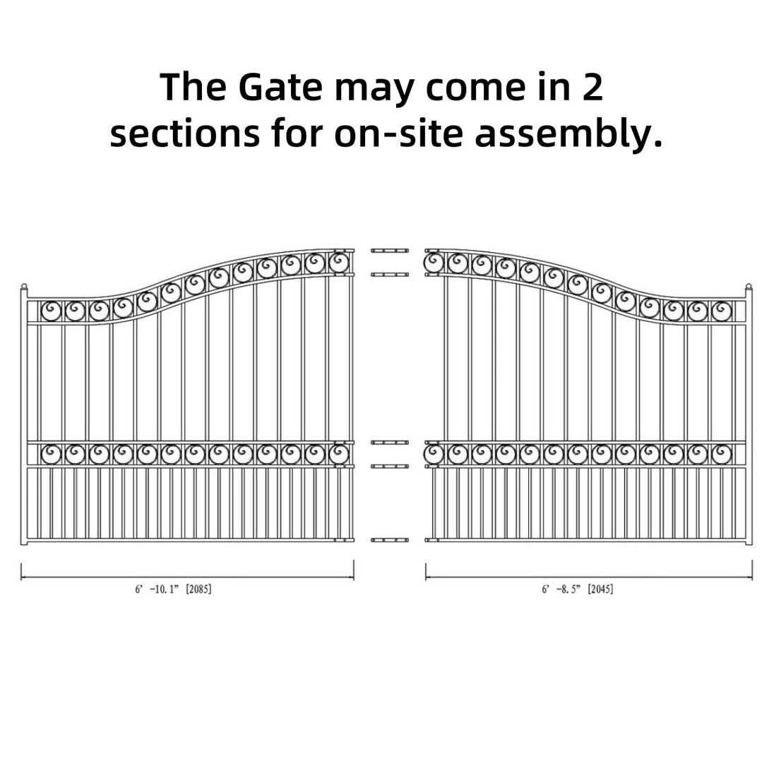 Chery Industrial 14x6 ft Steel Sliding Driveway Gate