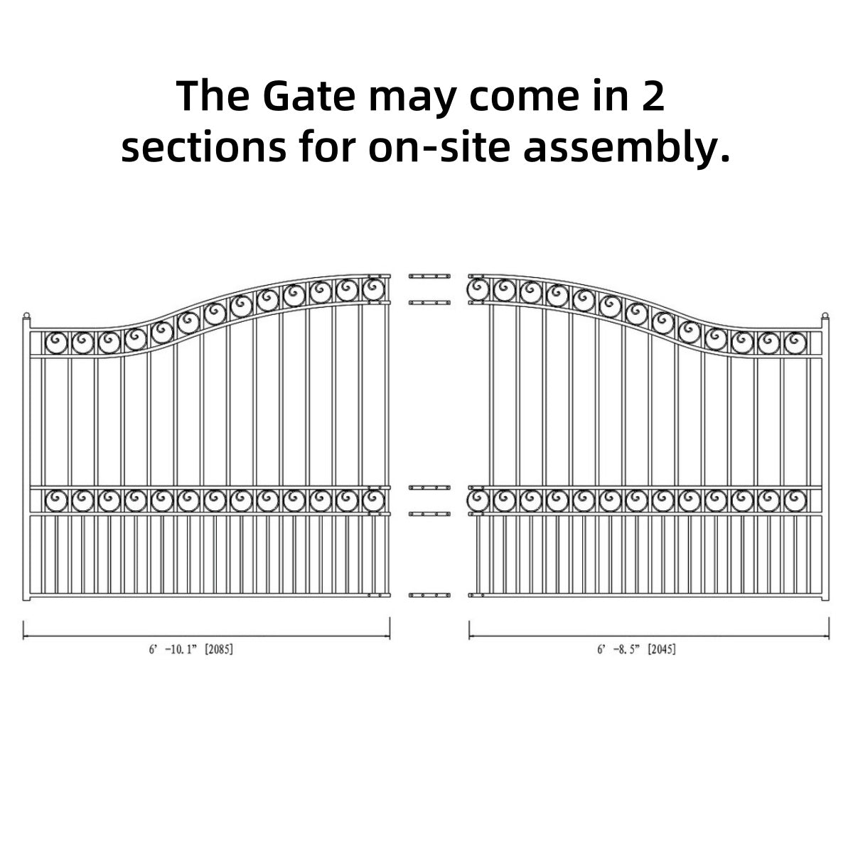 Chery Industrial 14x6 ft Steel Sliding Driveway Gate