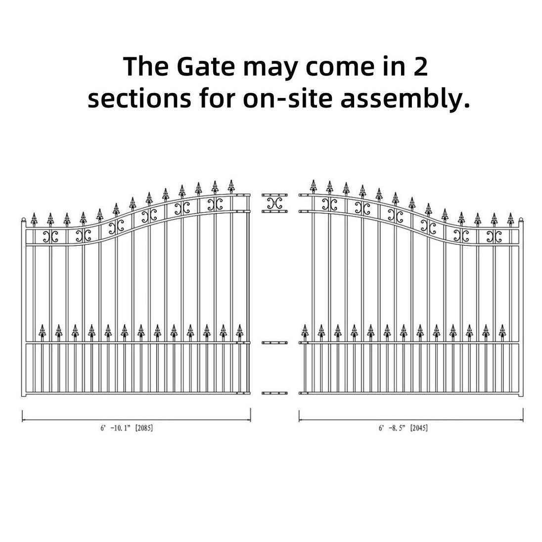 Chery Industrial 14x6 ft Steel Sliding Driveway Gate
