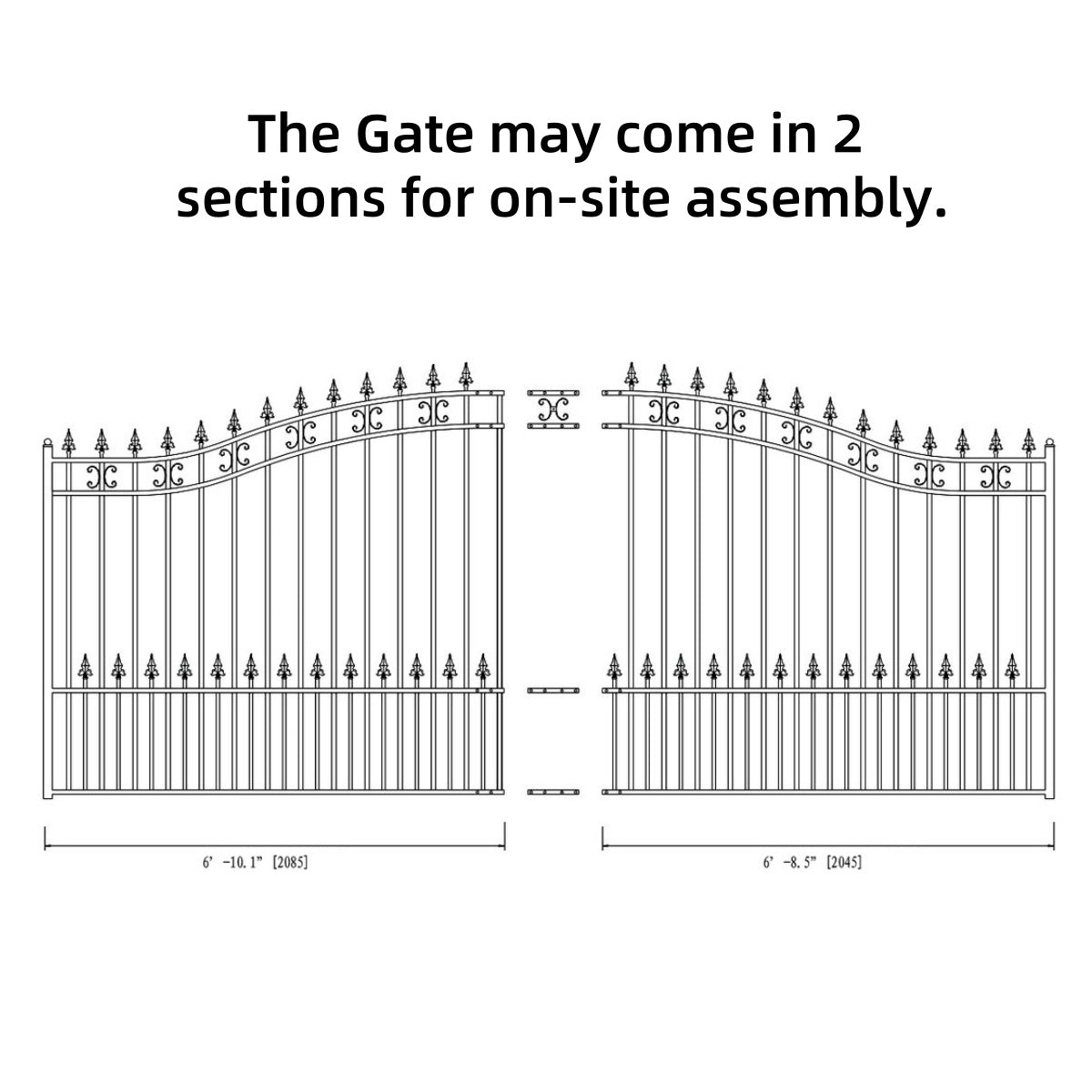 Chery Industrial 14x6 ft Steel Sliding Driveway Gate