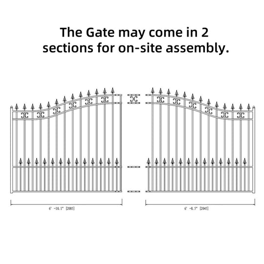 Chery Industrial 14x6 ft Steel Sliding Driveway Gate