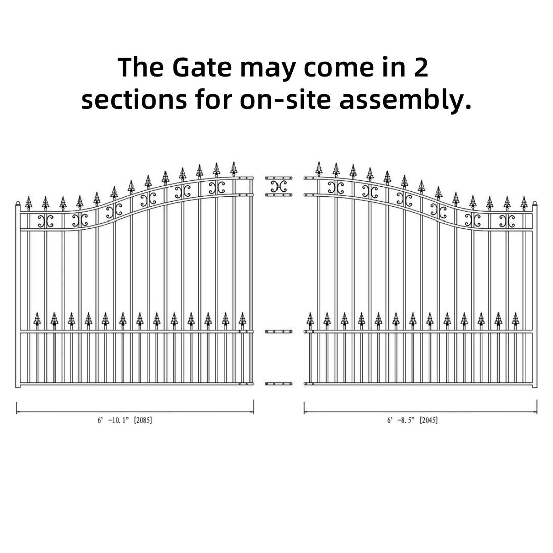 Chery Industrial 14x6 ft Steel Sliding Driveway Gate
