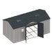 Chery Industrial 15—8 ft APEX PRO Storage Shed With Foundation Kit