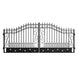 Chery Industrial | 16x8 ft Dual Swing Driveway Gate with Star Pattern