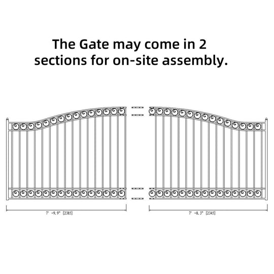 Chery Industrial 16x6 ft Steel Sliding Driveway Gate