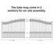 Chery Industrial 16x6 ft Steel Sliding Driveway Gate
