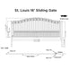 Chery Industrial 16x6 ft Steel Sliding Driveway Gate