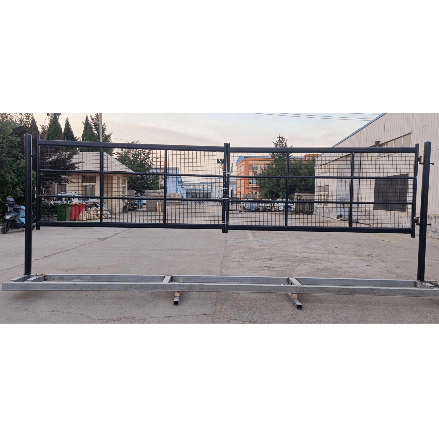 Chery Industrial | 18 ft Farm Steel Grid Driveway Gate