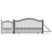 Chery Industrial | 18ft Steel Sliding Driveway Gate with 5ft Pedestrian Gate