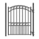 Chery Industrial 18ft Steel Sliding Driveway Gate with 5ft Pedestrian Gate