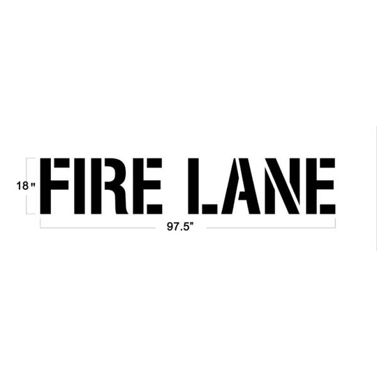 Newstripe | Fire Lane Stencils | 10001963