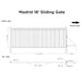 Chery Industrial 18x6 ft Steel Sliding Driveway Gate