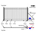 Chery Industrial 18x6 ft Steel Sliding Driveway Gate