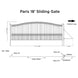 Chery Industrial 18x6 ft Steel Sliding Driveway Gate