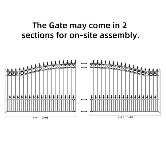 Chery Industrial 18x6 ft Steel Sliding Driveway Gate