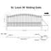 Chery Industrial 18x6 ft Steel Sliding Driveway Gate