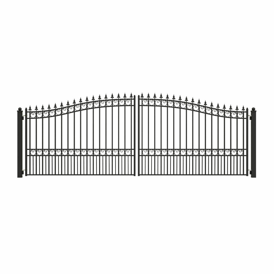 Chery Industrial | 18x6 ft Steel Dual Swing Driveway Gate - LONDON Style