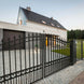 Chery Industrial 18x6 ft Steel Dual Swing Driveway Gate - LONDON Style