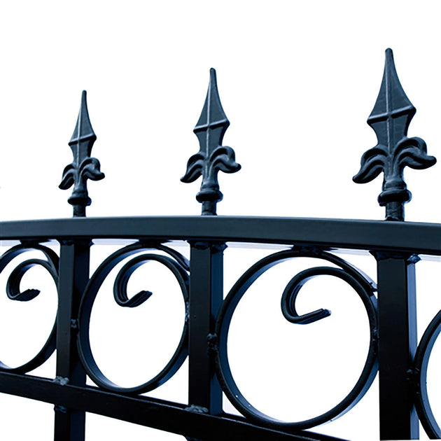 Chery Industrial 18x6 ft Steel Dual Swing Driveway Gate - LONDON Style