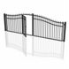 Chery Industrial 16x7 ft Steel Dual Swing Driveway Gate with Pedestrian Door