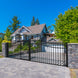 Chery Industrial 16x7 ft Steel Dual Swing Driveway Gate with Pedestrian Door