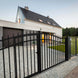 Chery Industrial 16x7 ft Steel Dual Swing Driveway Gate with Pedestrian Door